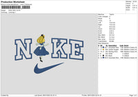 Nike Alice02 Embroidery File 6 sizes