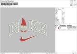 Nike Gnome Embroidery File 6 sizes