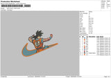 Nike Goku 1802 Embroidery File 6 sizes