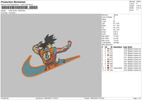 Nike Goku 1802 Embroidery File 6 sizes