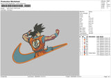 Nike Goku 1802 Embroidery File 6 sizes