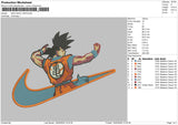 Nike Goku 1802 Embroidery File 6 sizes