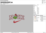 Nike Grinch V4b Embroidery File 6 sizes