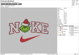 Nike Grinch V4b Embroidery File 6 sizes