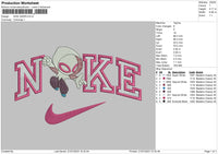 Nike Gwen Chibi Embroidery File 6 sizes