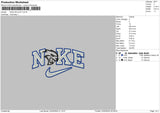 Nike Tiger Line Embroidery File 6 sizes