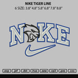 Nike Tiger Line Embroidery File 6 sizes