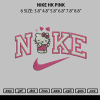 Nike Hk Pink Embroidery File 6 sizes