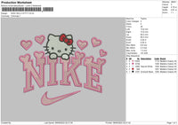 nike kitty 03 Embroidery