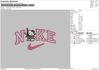 Nike Kittygun Embroidery File 6 sizes