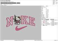 Nike Kittygun Embroidery File 6 sizes