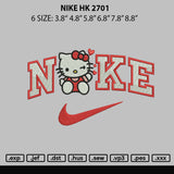 Nike Hk 2701 Embroidery File 6 sizes