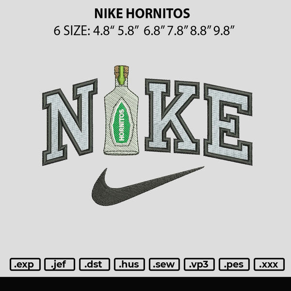 Nike Hornitos Embroidery File 6 sizes