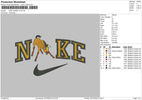 Nike Horse V3 Embroidery File 6 sizes