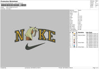 Nike Horse V4 Embroidery File 6 sizes