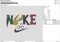 Nike Potter Embroidery File 6 sizes