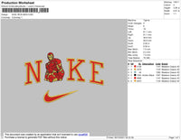 Nike Iron Man Embroidery