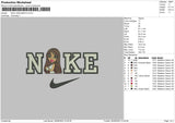 Nike Jade B Embroidery File 6 sizes