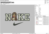 Nike Jade B Embroidery File 6 sizes