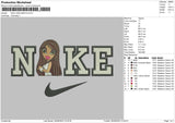 Nike Jade B Embroidery File 6 sizes