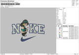 Nike Jasmine Embroidery File 6 sizes