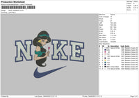 Nike Jasmine Embroidery File 6 sizes