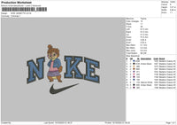 Nike Jeanette Embroidery File 6 sizes