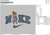 Nike Jeanette Embroidery File 6 sizes