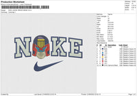 NIKE JUDGE DREDD MASK Embroidery
