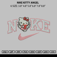 Nike Kitty Angel Embroidery File 6 sizes