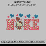 Nike Kitty Love Embroidery File 6 sizes