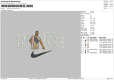 Nike Kanye W Embroidery File 6 sizes