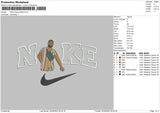 Nike Kanye W Embroidery File 6 sizes