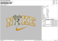 Nike Lady Embroidery File 6 sizes