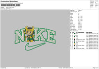 Nike Loki02 Embroidery File 6 sizes