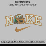 Nike Mater V5 Embroidery File 6 sizes