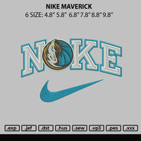 Nike Maverick Embroidery File 6 sizes