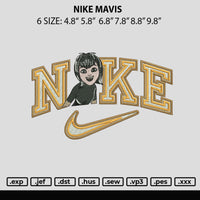 Nike Mavis Embroidery File 6 sizes