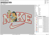 Nike Meeko Embroidery File 6 sizes