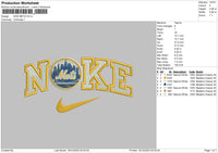 Nike Mets Embroidery File 6 sizes