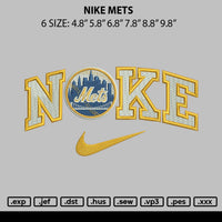 Nike Mets Embroidery File 6 sizes