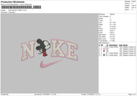 Nike Bby Mickey Embroidery File 6 sizes