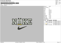 Nike Mickey Ghost 23 Embroidery File 6 sizes