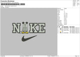 Nike Mickey Ghost 23 Embroidery File 6 sizes