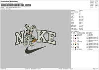 Nike Mickey Spooky Embroidery Fil 6 sizes