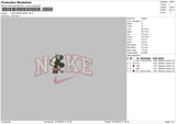 Nike Bby Minnie Embroidery File 6 sizes