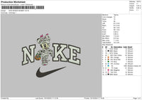 Nike Minnie Spooky Embroidery File 6 sizes