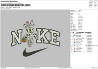 Nike Minnie Spooky Embroidery File 6 sizes