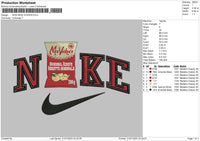 Nike Vickies Embroidery File 6 sizes