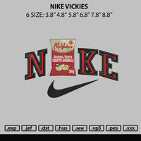 Nike Vickies Embroidery File 6 sizes